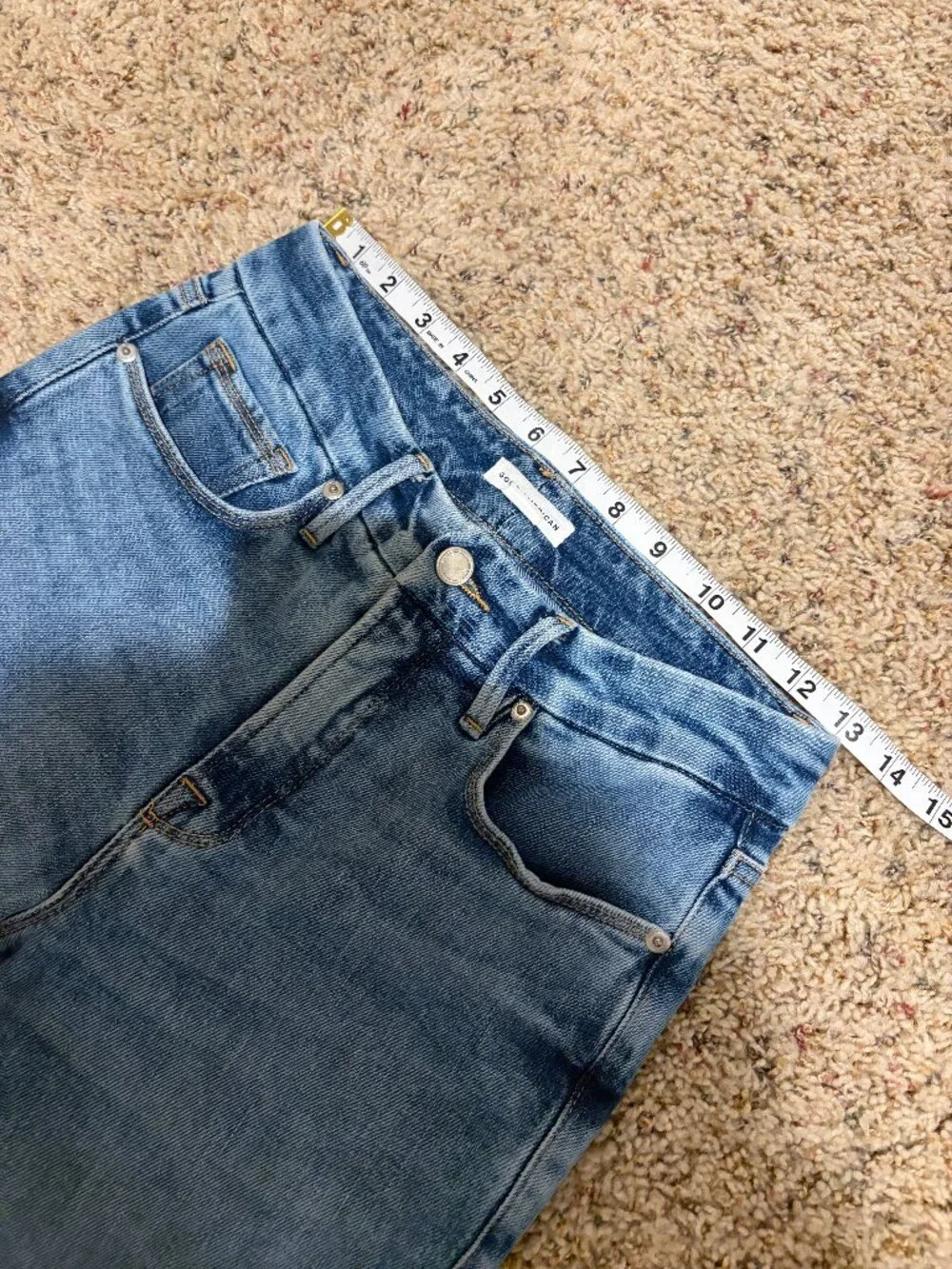 Good American Soft Tech Good Legs Straight Jeans Indigo333